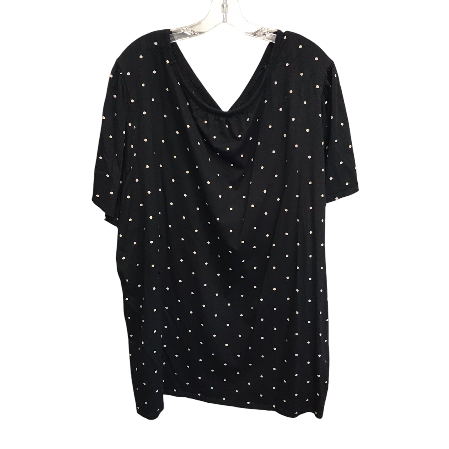 Top Ss By Old Navy In Black & Cream, Size:4X