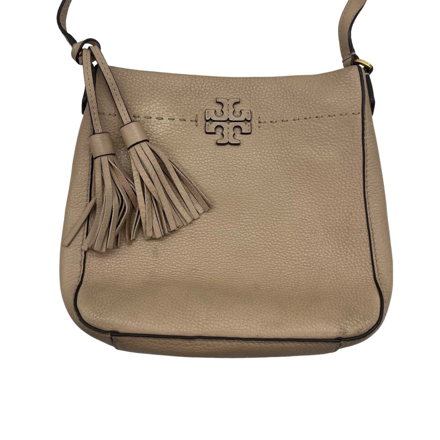 Crossbody Designer By Tory Burch In Tan, Size:Medium