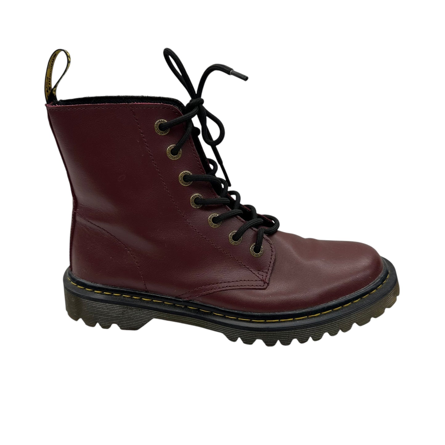 Boots Combat By Dr Martens In Red, Size:9