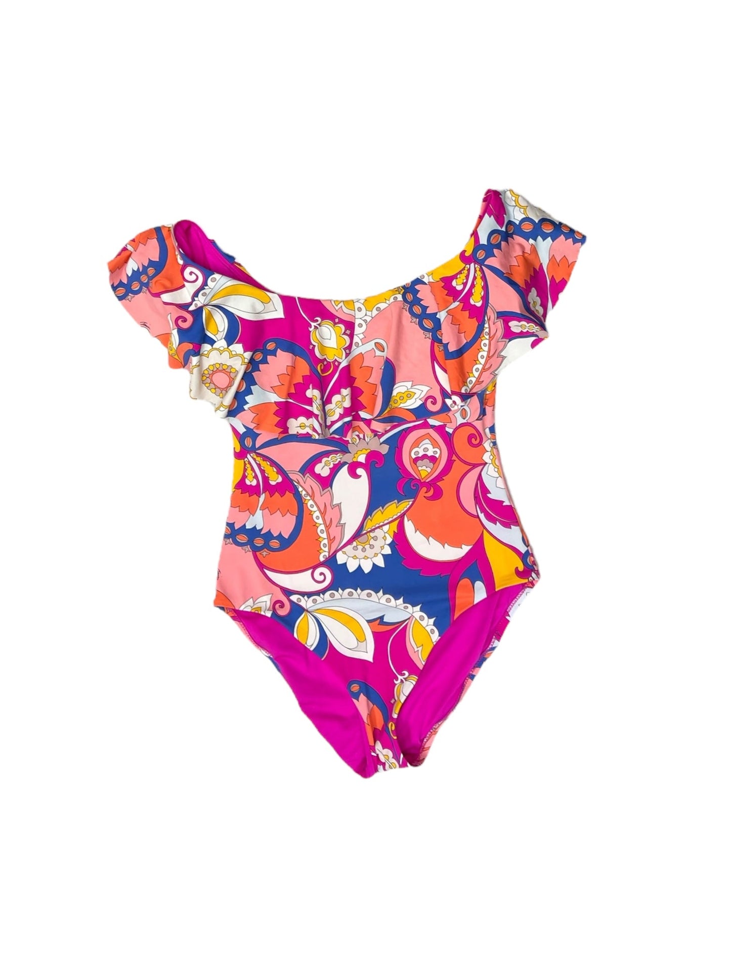 Pink & Yellow Swimsuit Trina Turk, Size 10