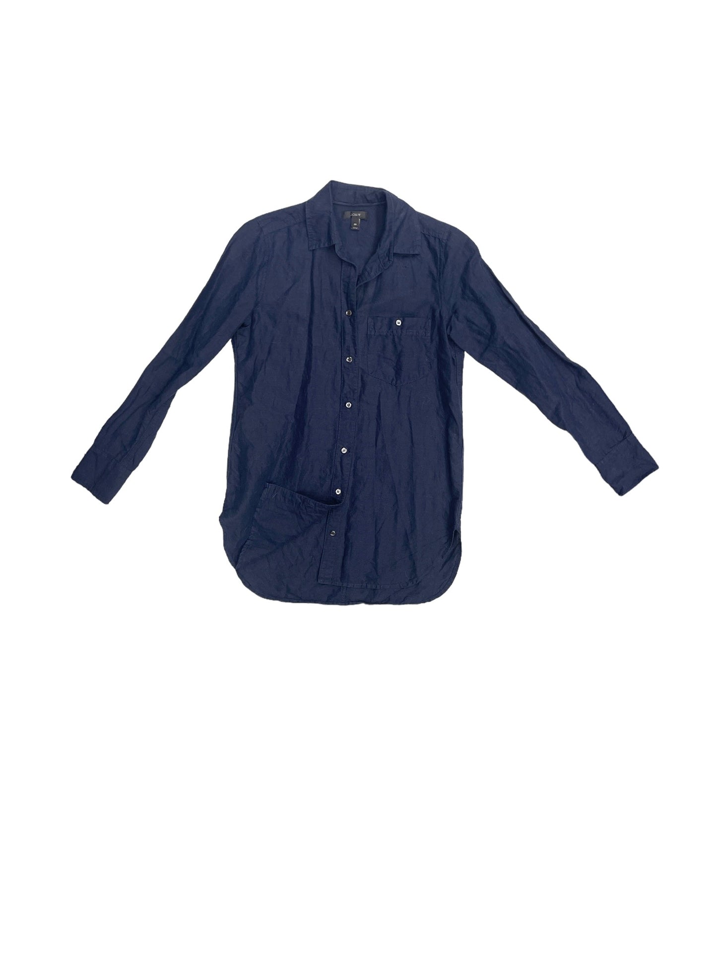 Top Long Sleeve By J. Crew In Navy, Size: Xs