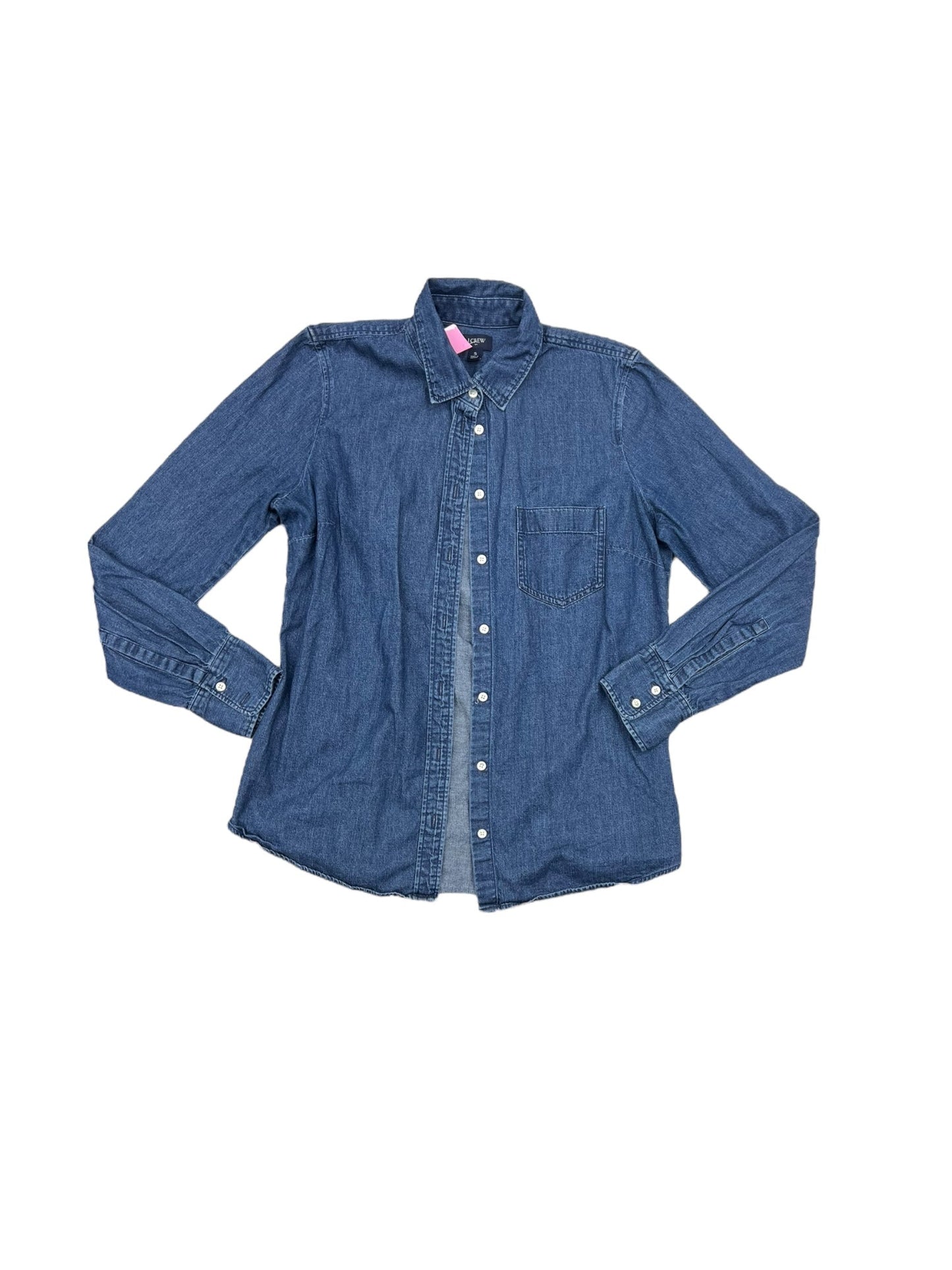 Top Long Sleeve By J. Crew In Blue Denim, Size: S