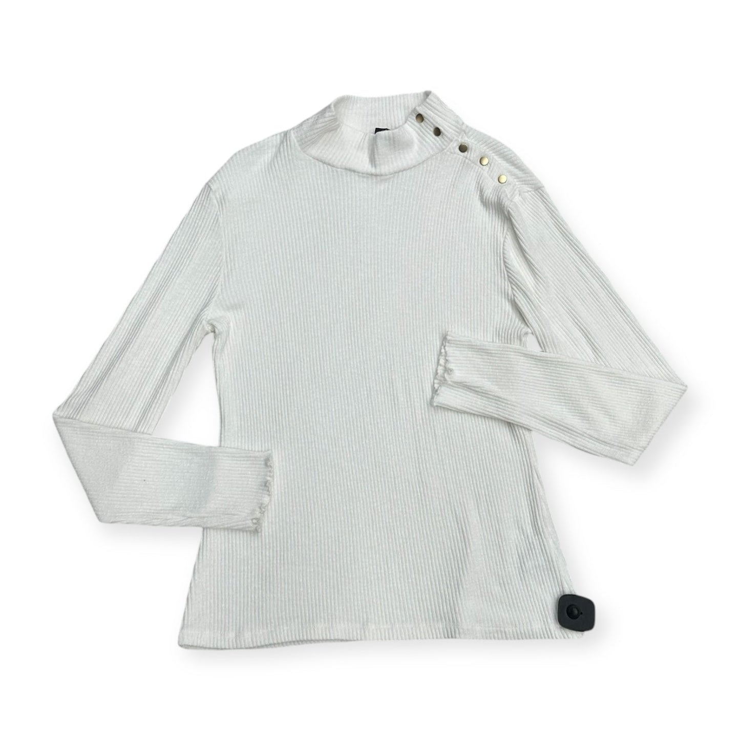 Top Long Sleeve By J. Crew In White, Size: Xl