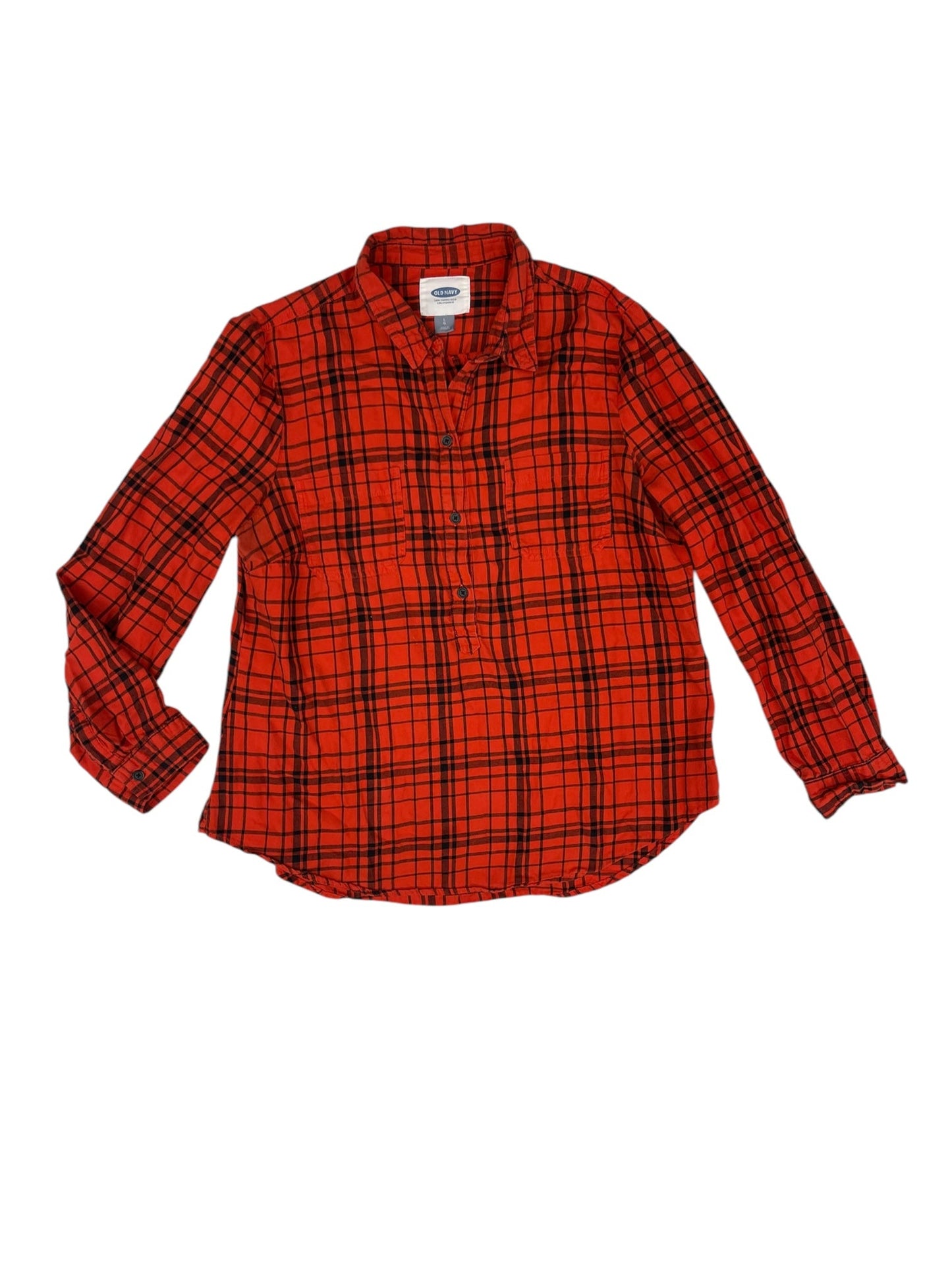 Top Long Sleeve By Old Navy In Red, Size: L