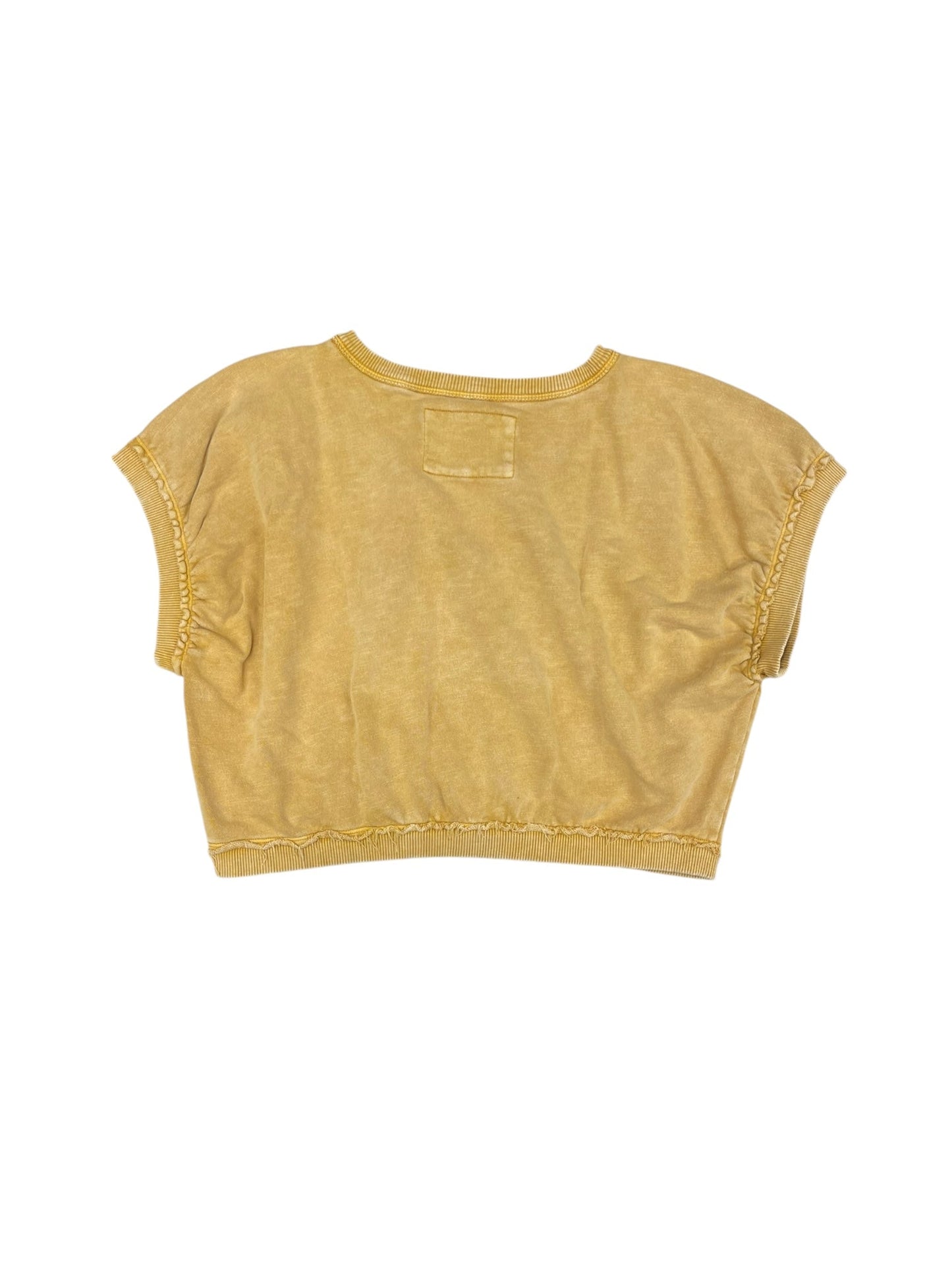 Top Short Sleeve By Pilcro In Yellow, Size: S