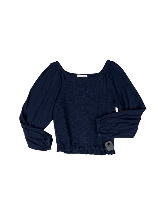 Top Long Sleeve By Loft In Navy, Size: L