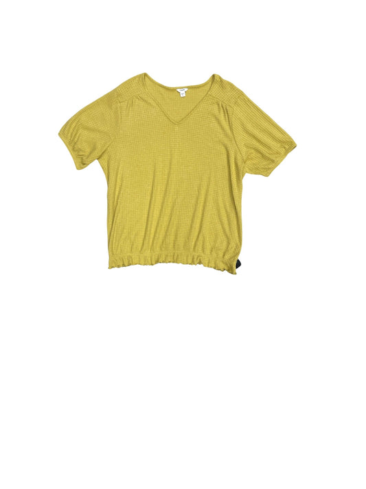 Top Short Sleeve By Sonoma In Green, Size: Xl