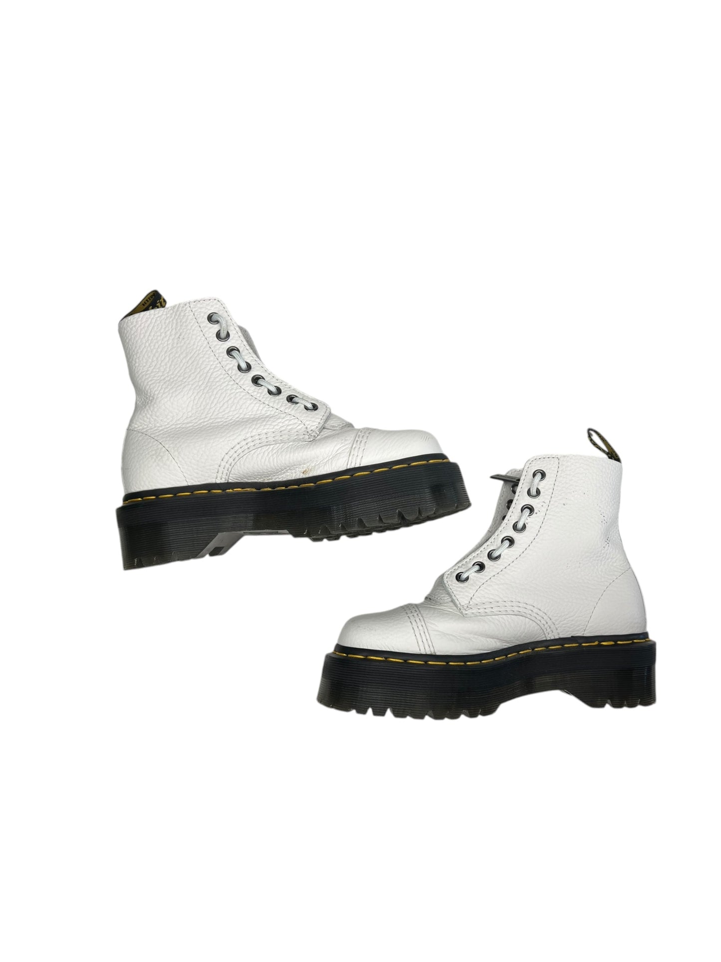 Boots Combat By Dr Martens In White, Size: 6