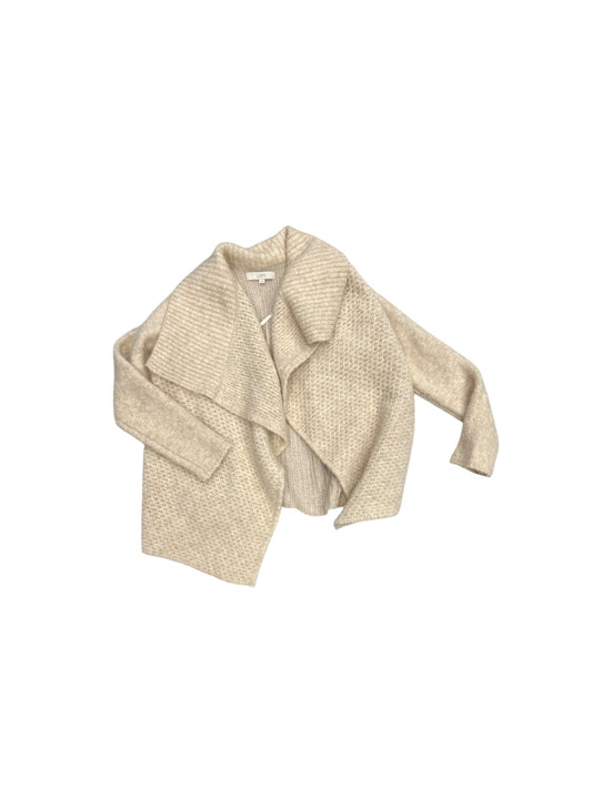 Sweater Cardigan By Loft In Cream, Size: M