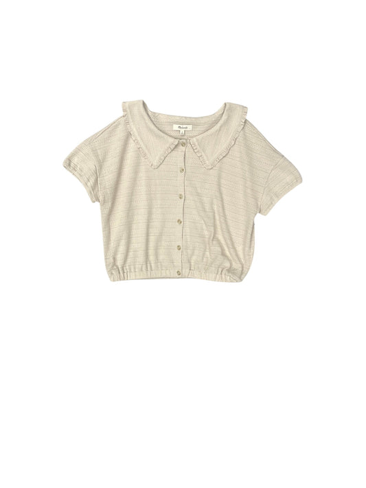 Top Short Sleeve By Madewell In Beige, Size: S