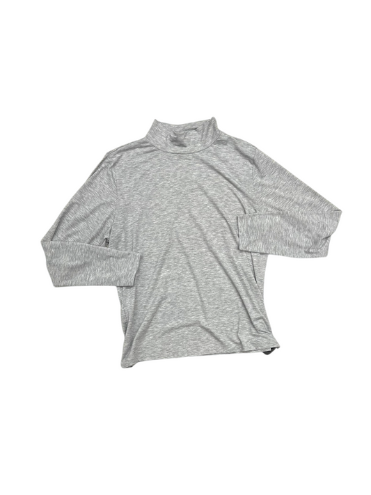 Top Long Sleeve Basic By Nine West In Grey, Size: Xxl