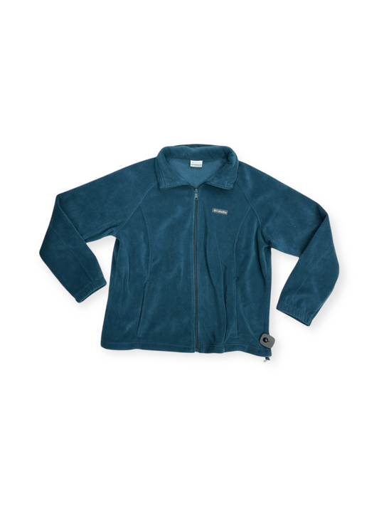 Jacket Fleece By Columbia In Teal, Size: 2x