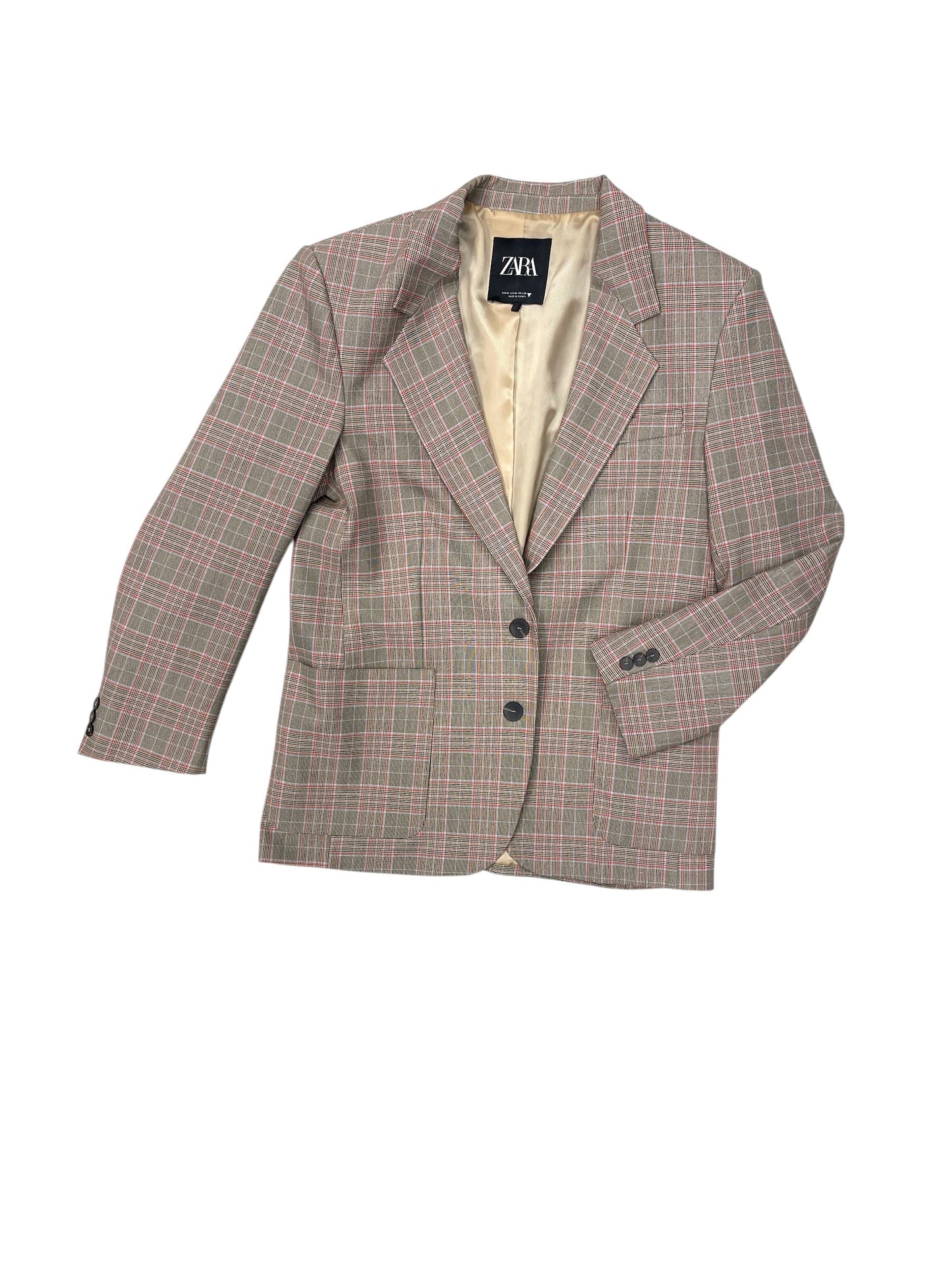 Blazer By Zara In Plaid Pattern, Size: M