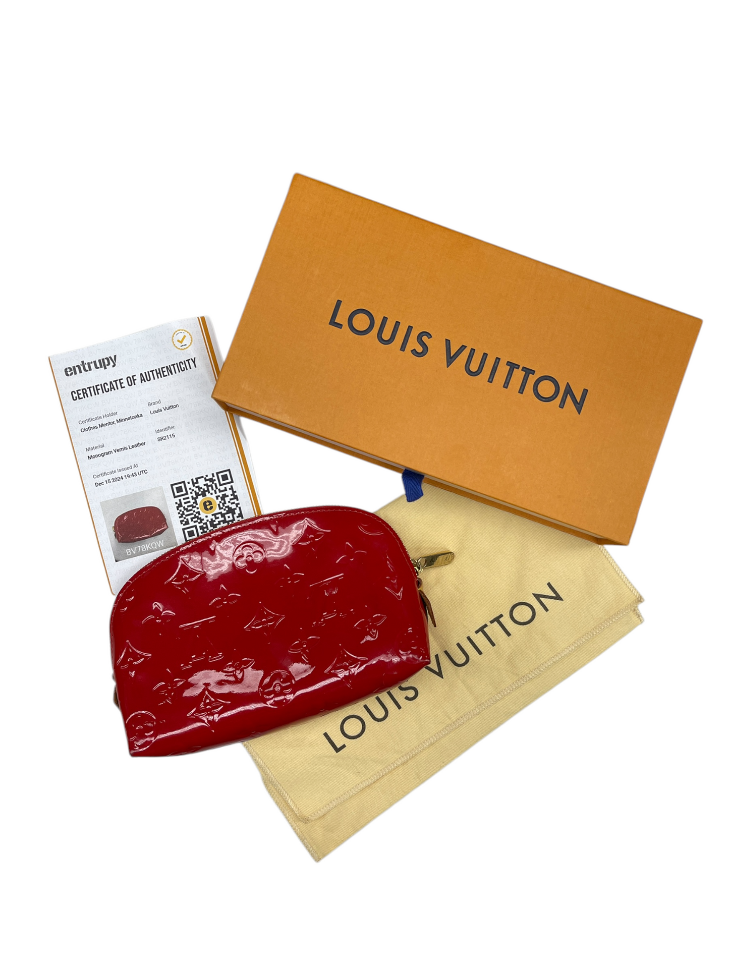 Makeup Bag Luxury Designer By Louis Vuitton, Size: Small