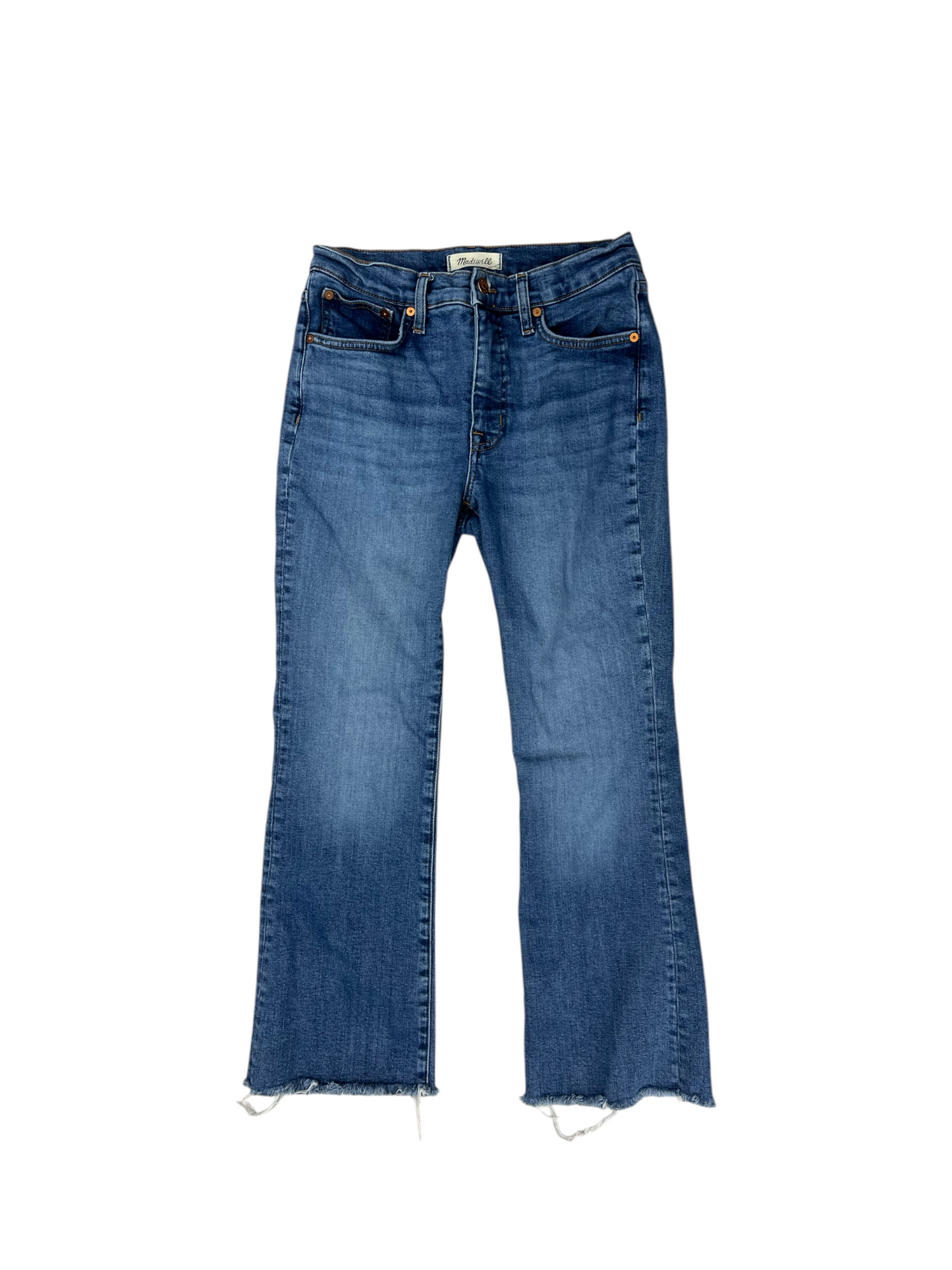 Jeans Straight By Madewell In Blue Denim, Size: 4