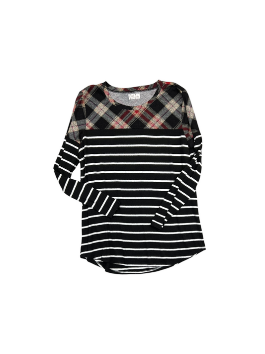 Top Long Sleeve By Maurices In Striped Pattern, Size: L