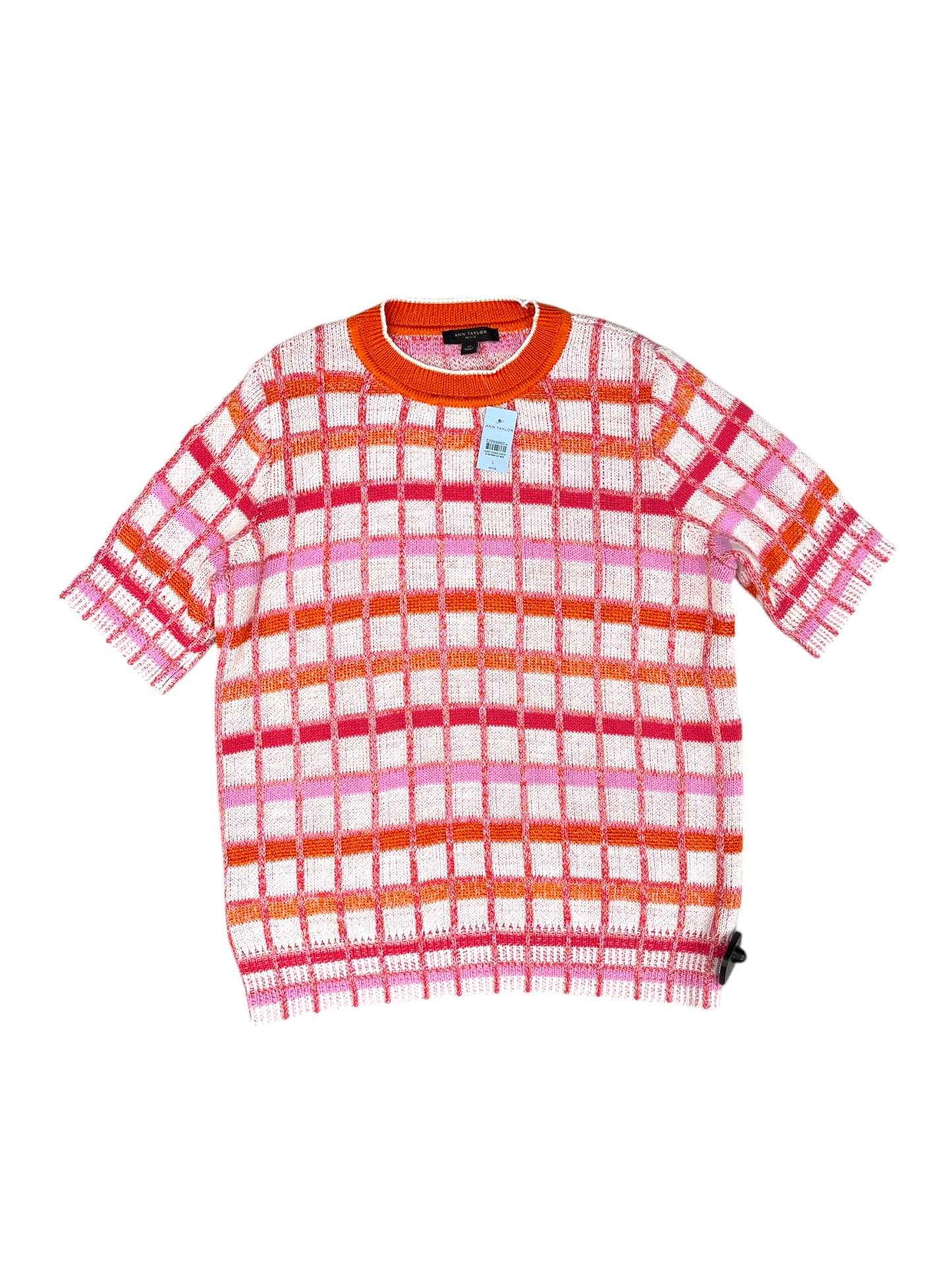 Sweater By Ann Taylor In Orange & Pink, Size: Lp