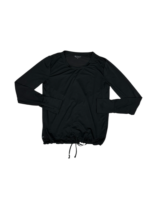 Athletic Top Long Sleeve Crewneck By Athleta In Black, Size: S