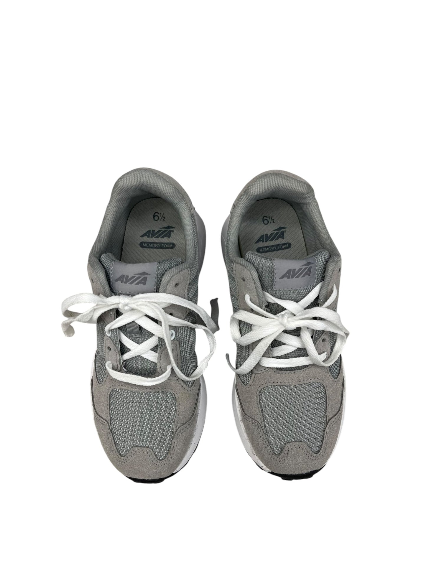 Shoes Sneakers By Avia In Grey & White, Size: 6.5