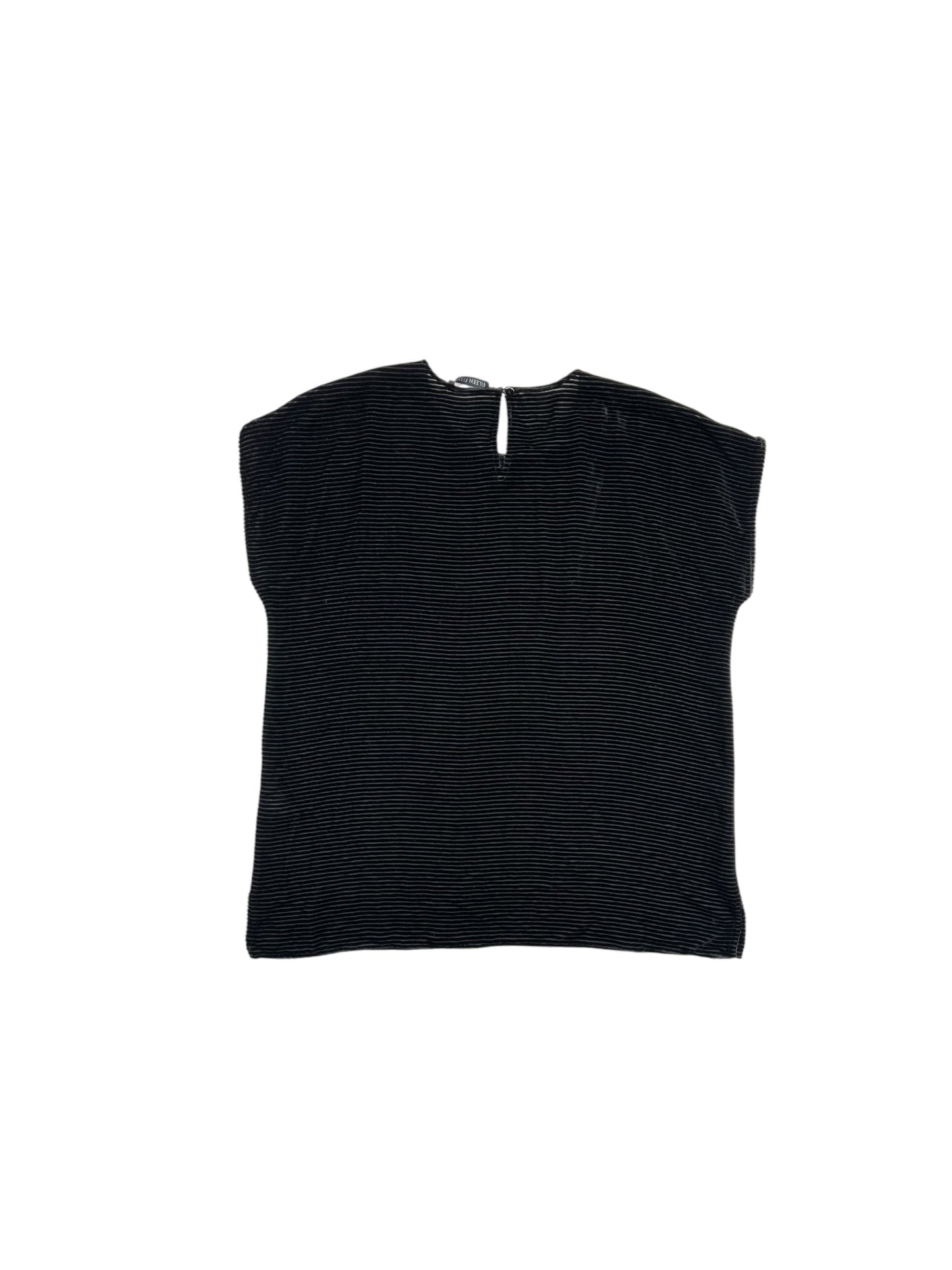 Top Short Sleeve By Eileen Fisher In Black, Size: 0