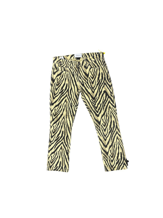 Jeans Cropped By Current Elliott In Animal Print, Size: 4