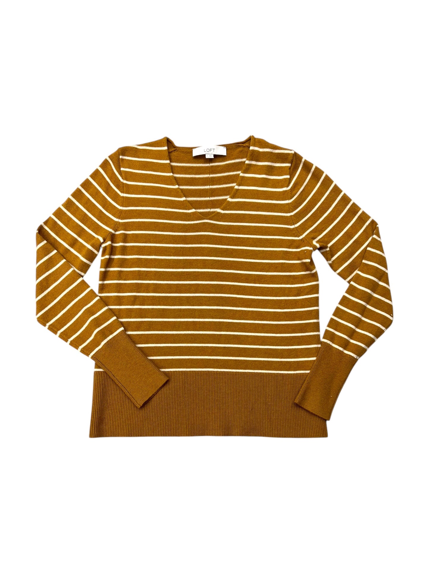 Sweater By Loft In Striped Pattern, Size: S