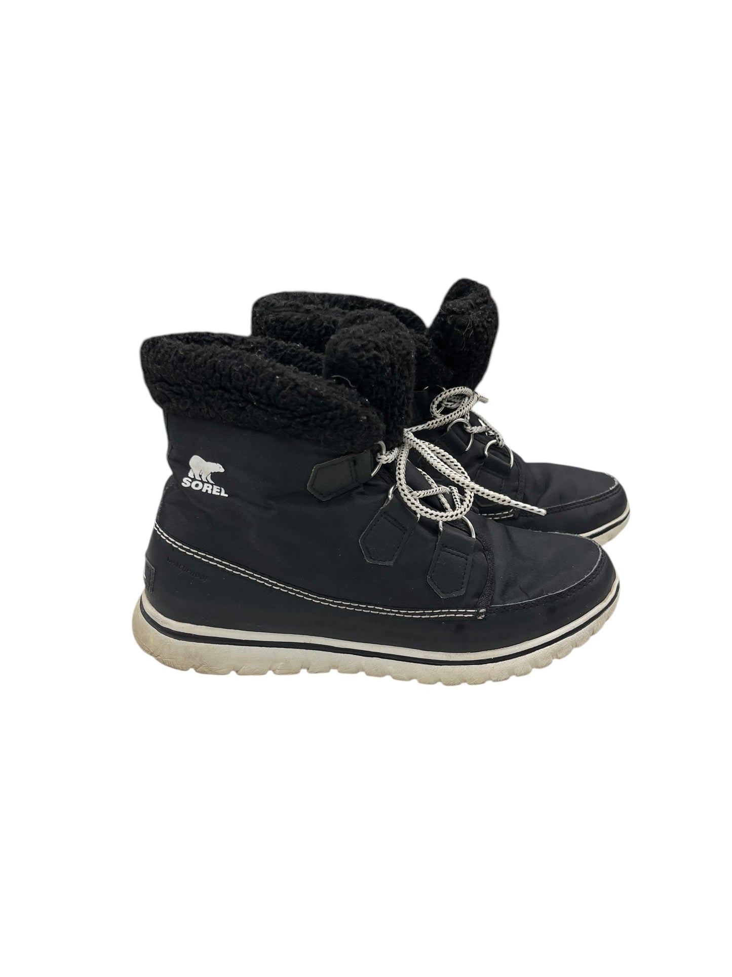 Boots Snow By Sorel In Black & White, Size: 9.5