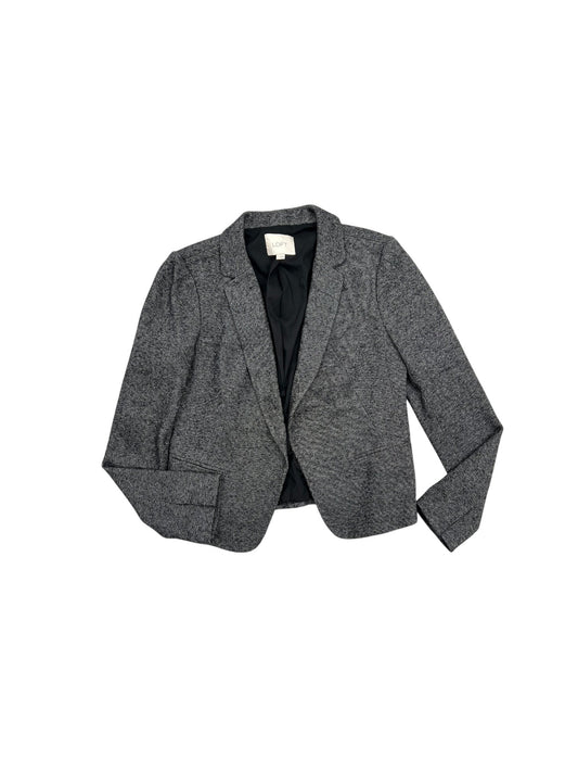 Blazer By Loft In Black & Grey, Size: 2