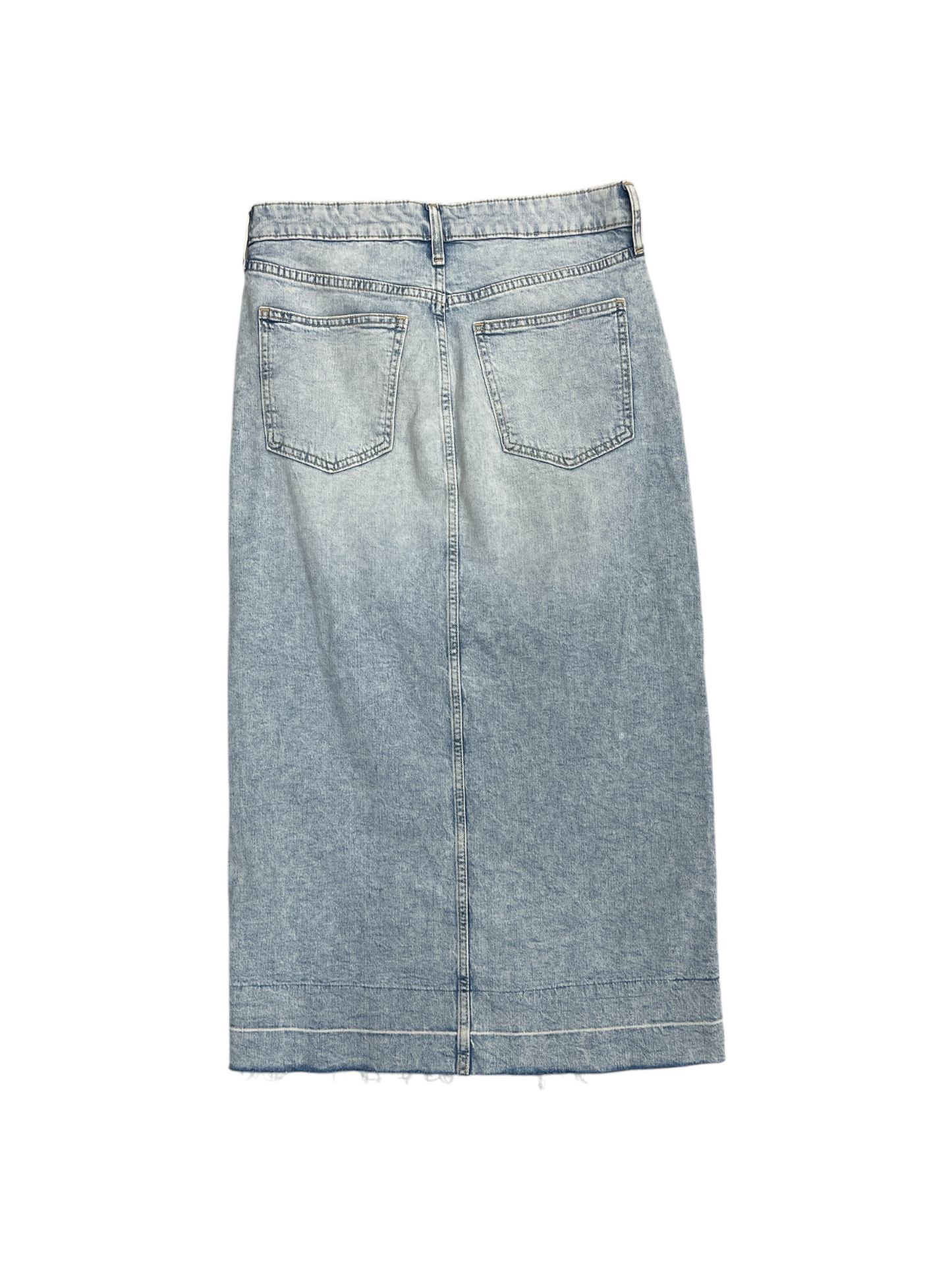 Skirt Midi By Gap In Blue Denim, Size: 4