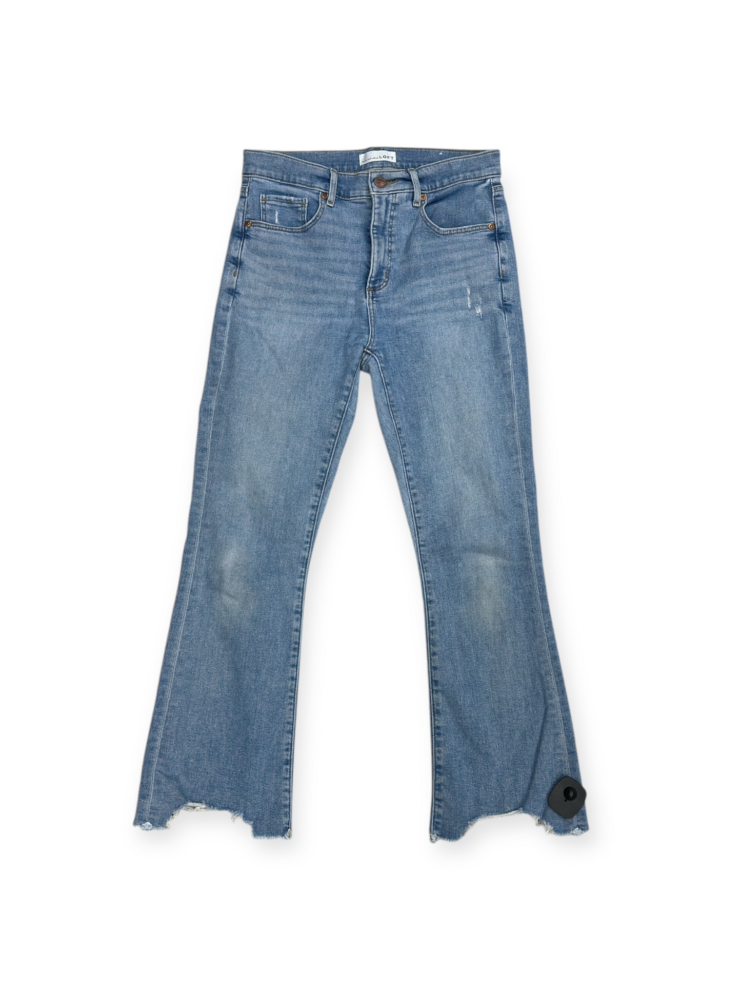 Jeans Cropped By Loft In Blue Denim, Size: 8