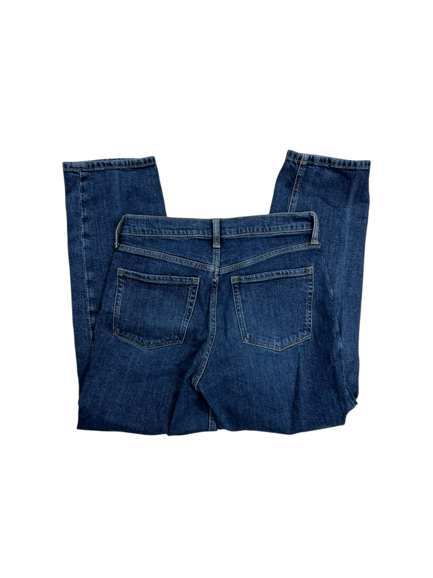 Jeans Straight By Gap In Blue Denim, Size: 4