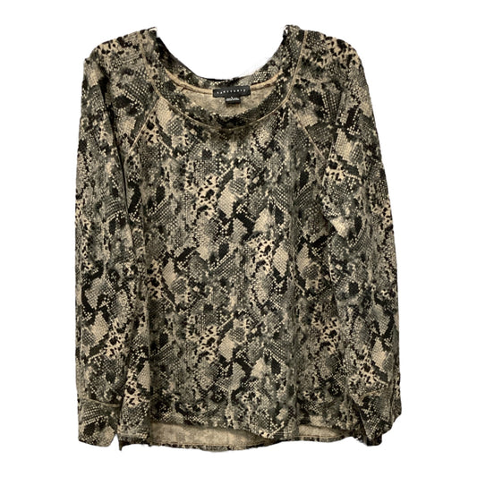 Top Long Sleeve Basic By Sanctuary In Snakeskin Print, Size: L