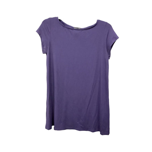 Purple Tunic Short Sleeve Eileen Fisher, Size S