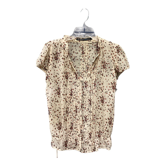 Top Short Sleeve By Zara In Cream, Size: M