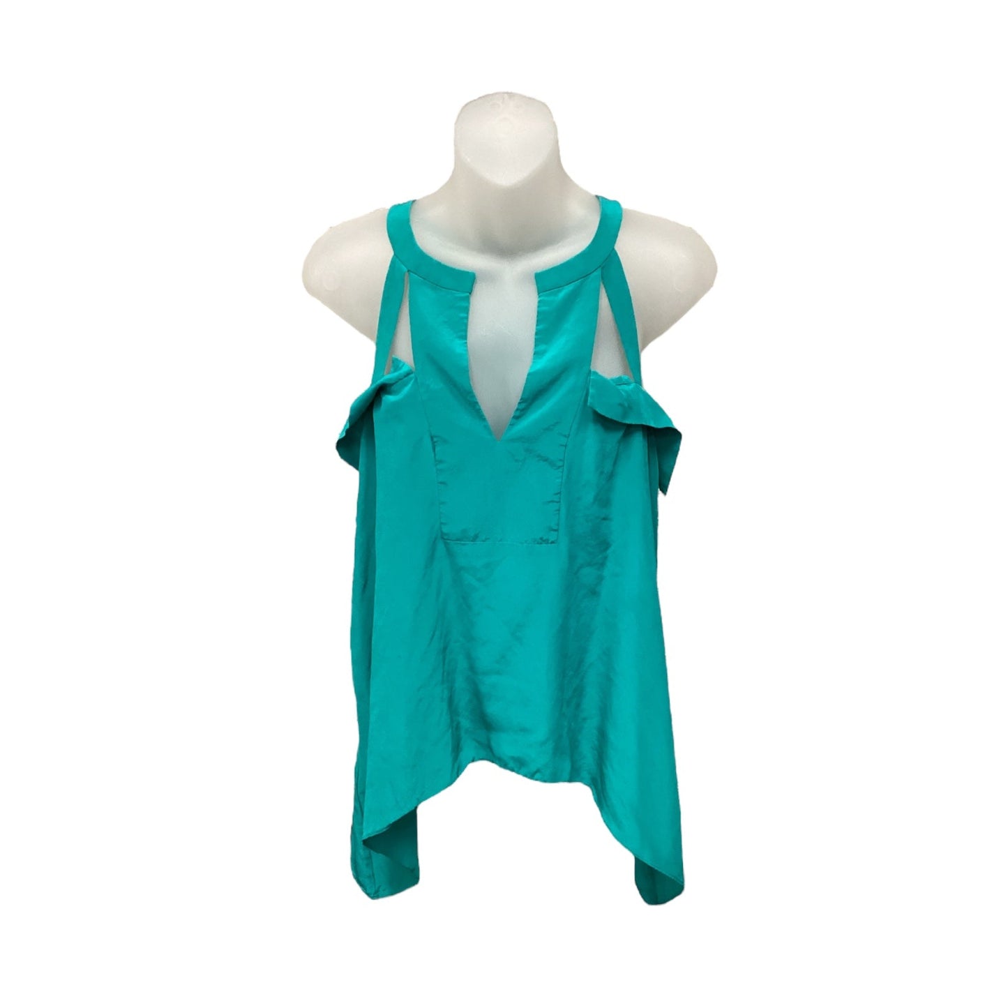 Top Sleeveless By Bcbgmaxazria In Teal, Size: S