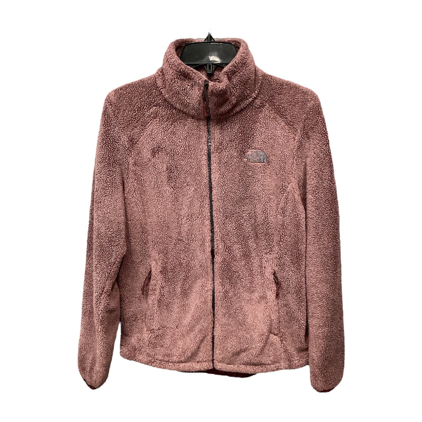 Jacket Fleece By North Face In Burgundy, Size: S