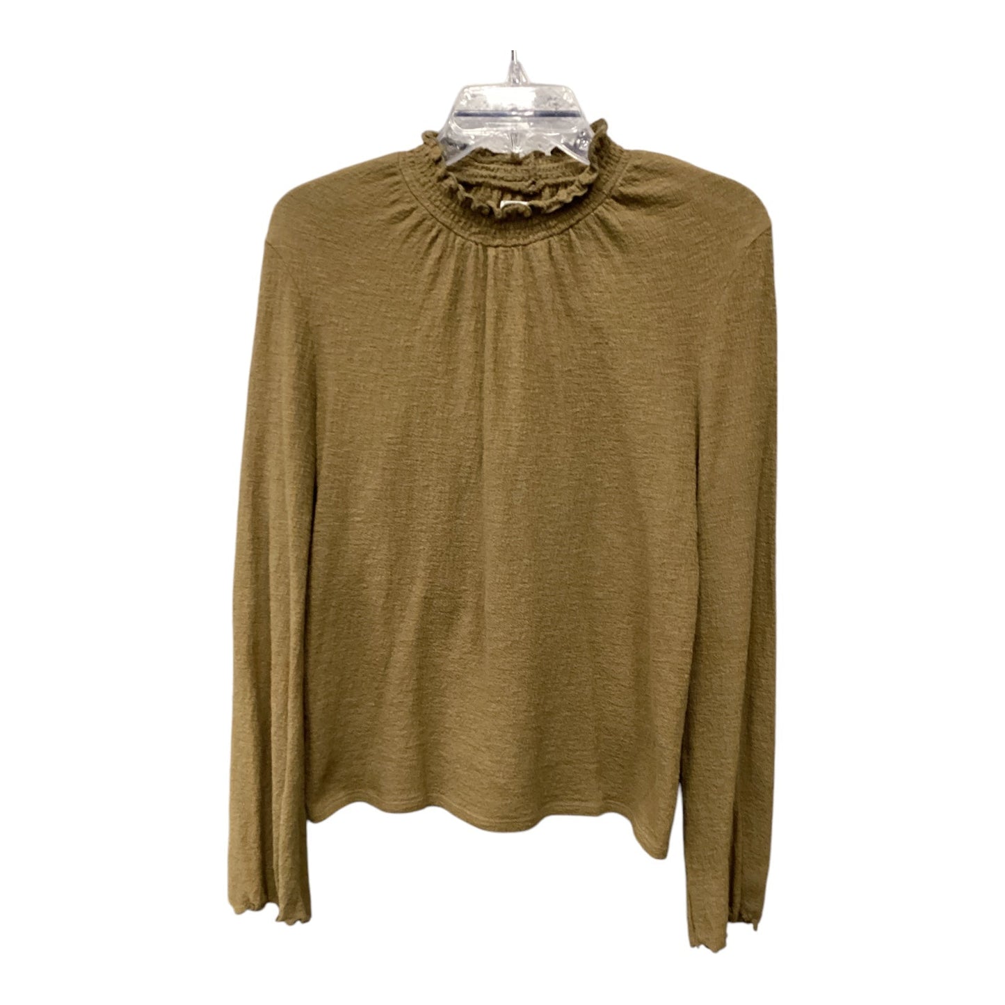 Top Long Sleeve By Madewell In Green, Size: M