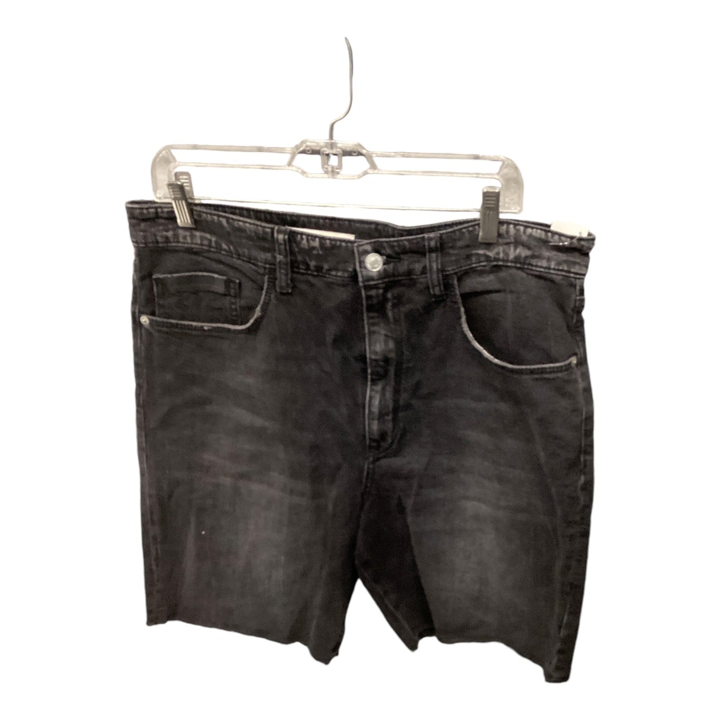 Shorts By Pilcro In Black Denim, Size: 14