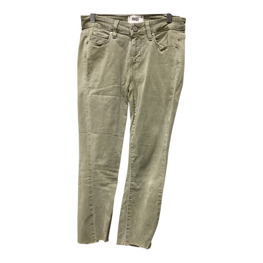 Jeans Cropped By Paige In Green, Size: 4