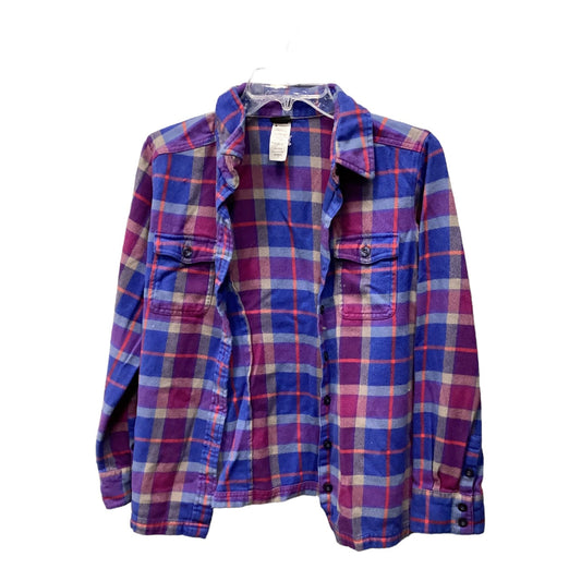 Top Long Sleeve By Patagonia In Plaid Pattern, Size: 2