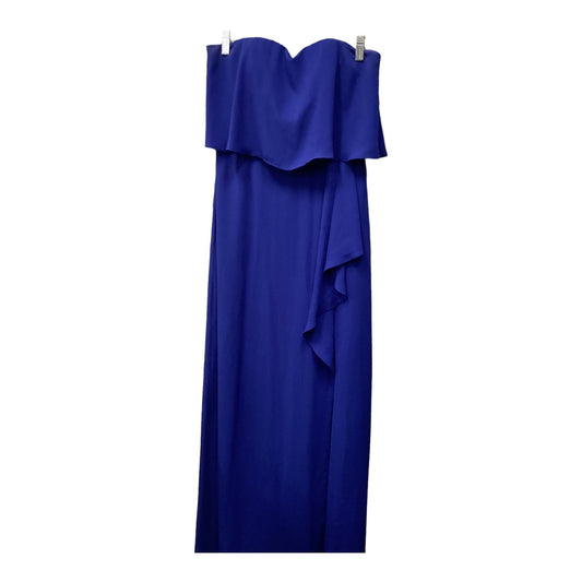 Dress Party Long By Bcbgmaxazria In Blue, Size: 6