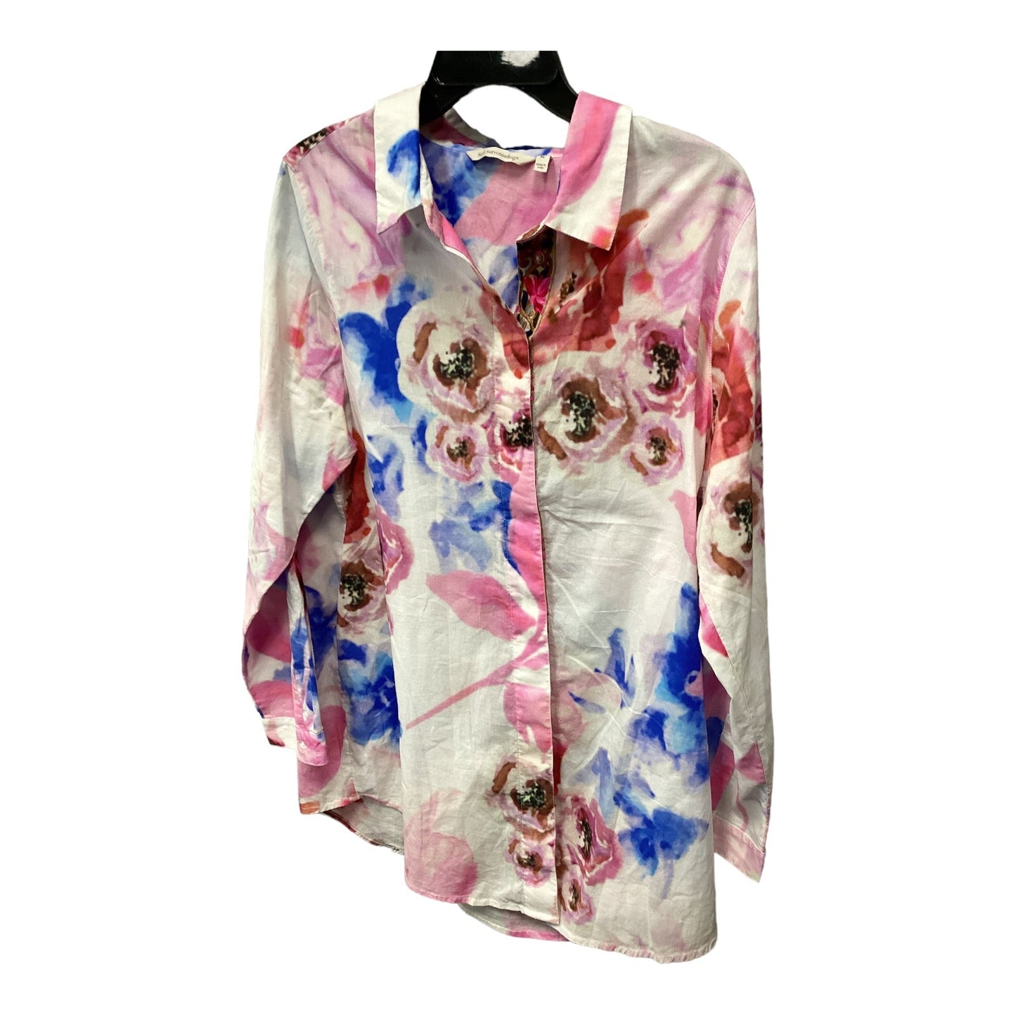 Top Long Sleeve By Soft Surroundings In Floral Print, Size: Xl