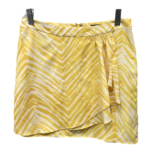 Skirt Mini & Short By Bcbgmaxazria In Yellow, Size: 0