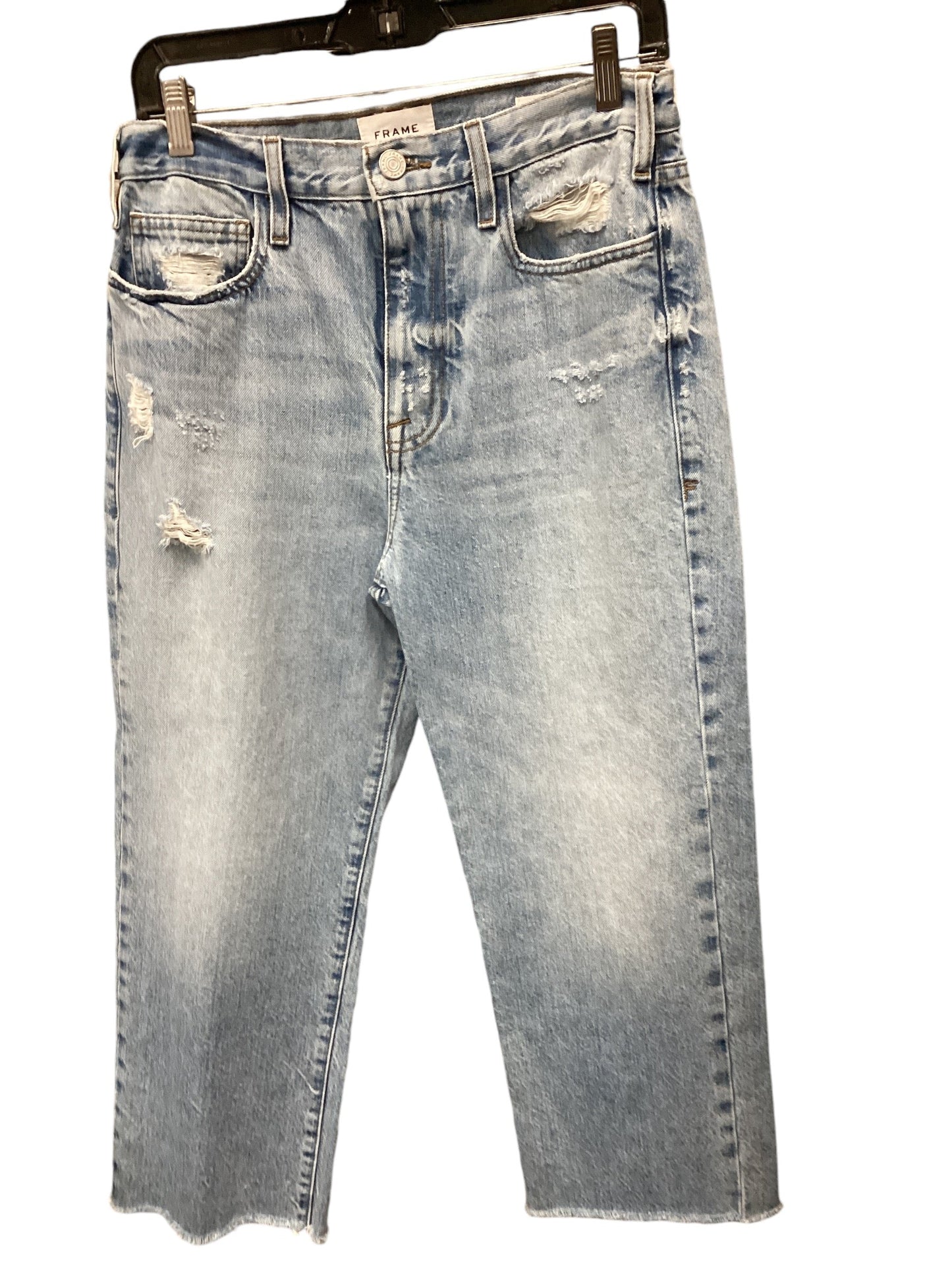 Jeans Designer By Frame In Blue Denim, Size: 4