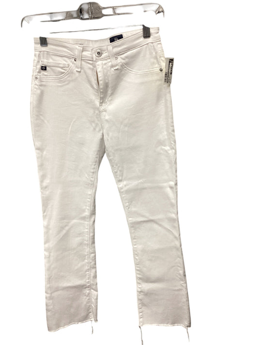 Jeans Designer By Adriano Goldschmied In White Denim, Size: 0