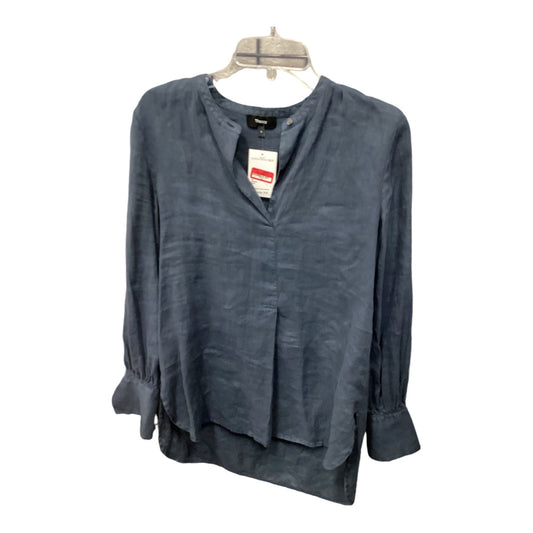 Tunic Long Sleeve By Theory In Blue, Size: S