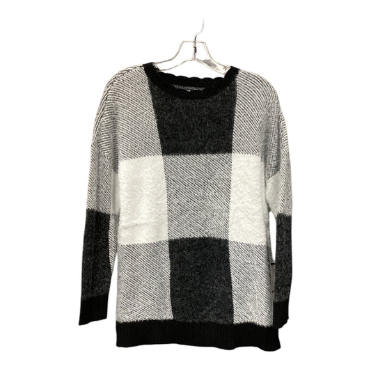 Sweater By Elle In Checkered Pattern, Size: S