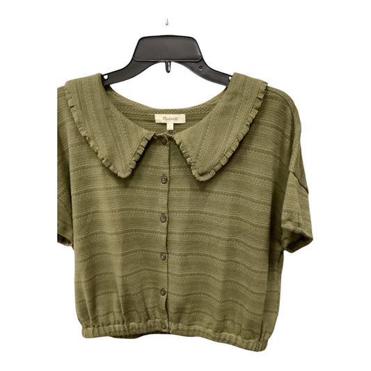 Top Short Sleeve By Madewell In Green, Size: M