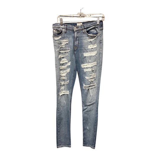 Jeans Skinny By Hudson In Blue Denim, Size: 6