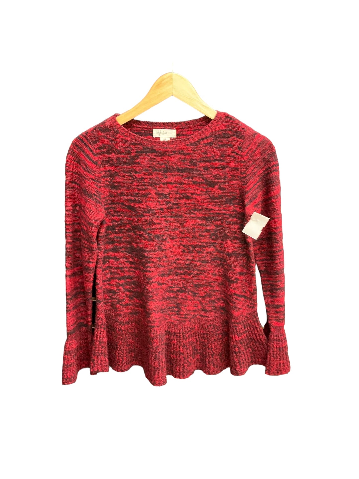 Red Black Sweater Style And Company, Size S